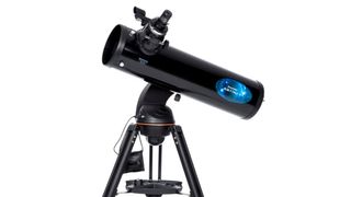 The Celestron Astro Fi 130 on a white background