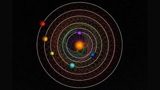 A diagram showing the orbital geometry of star HD 110067